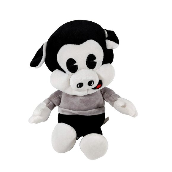 Fiesta Retro Cecil the Pig Plush Stuffed Rare Black White  11" Stuffed Animal - Picture 1 of 4